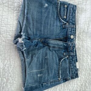 Lovers + Friends Blue Denim Shorts